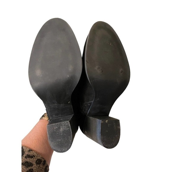 Steve Madden Shepp Booties Black Suede Leather Size 6.5 - Picture 8 of 8
